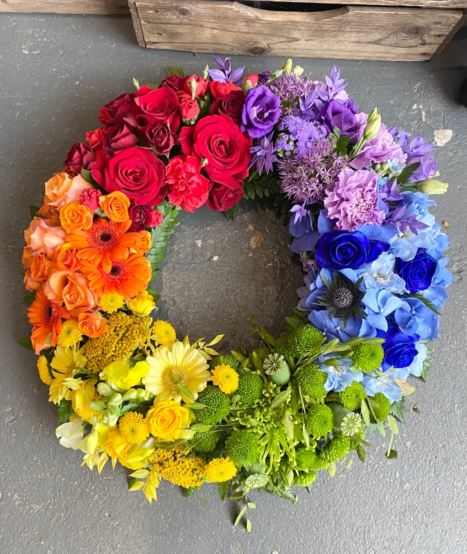 Rainbow Wreath