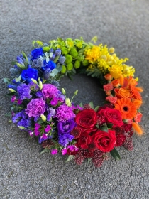 Rainbow Wreath