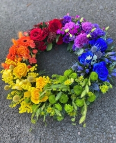 Rainbow Wreath